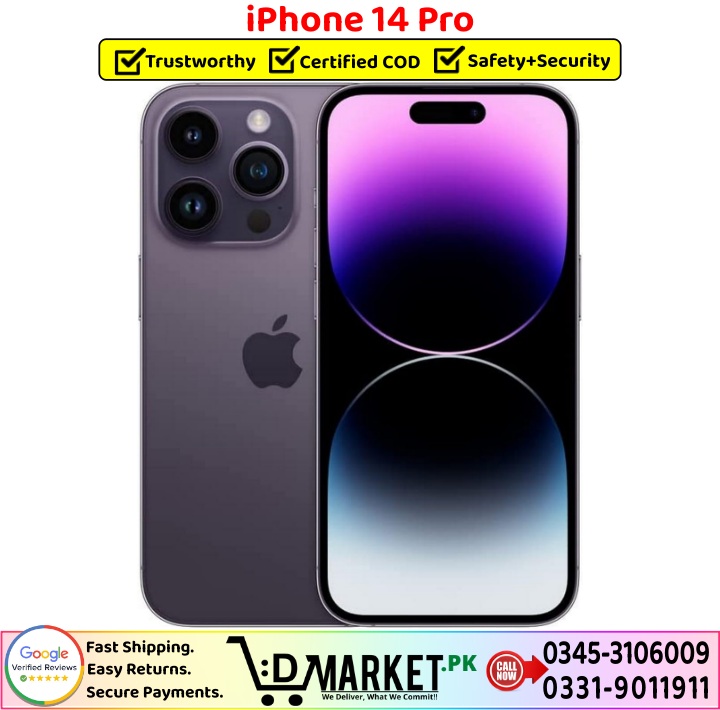 iPhone 14 Pro | PTA-Approved | 256GB | Water Pack | 2025!